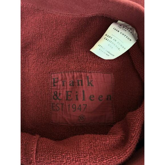 NWOT Frank & Eileen EAMON Triple Fleece Sweatpant Jogger Pant Garnet Red XS - Picture 4 of 4